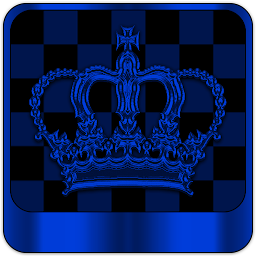 「Blue Chess Crown theme」圖示圖片