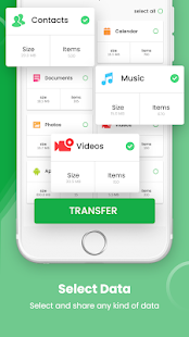 Smart Clone-Transfer alle Telefondaten. Screenshot