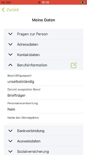 Gutversichert Screen 2