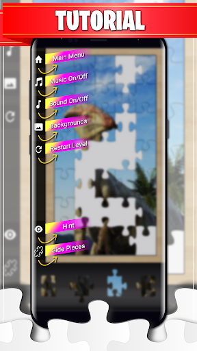 Android application Dinosaur Puzzle Game screenshort