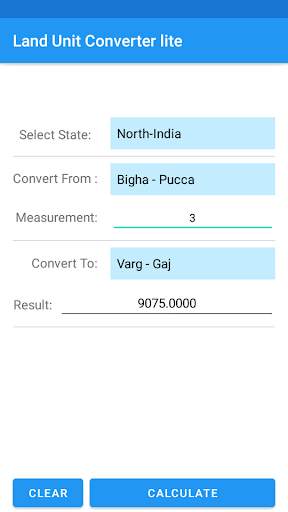 Land Unit Converter lite Screen 3
