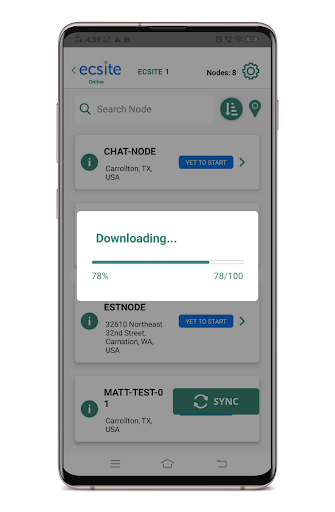 Field Enablement and DAS Test Screen 3