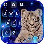 Cover Image of डाउनलोड Galaxy Neon Tiger Keyboard The  APK