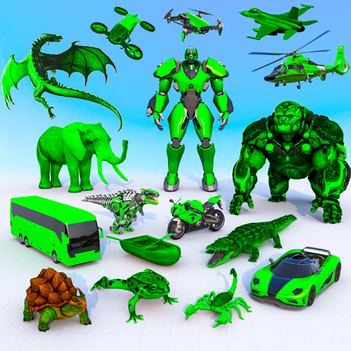 Multi Animal Robot Car Game logo