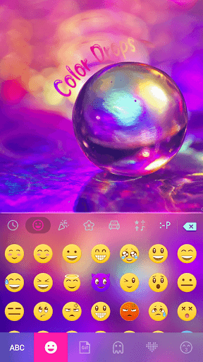 Color Drops Theme Screen 2