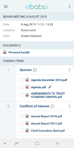 iBabs for Intune Screen 3