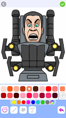 Titan G-man Coloring Gameのおすすめ画像3