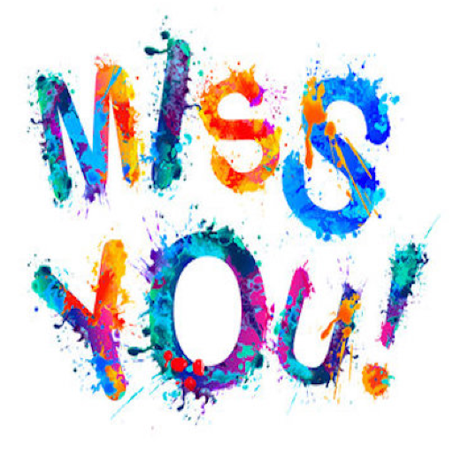 Miss You GIF Image Greeting. logo