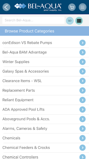 Bel-Aqua Mobile Screen 2