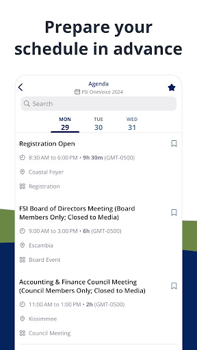 FSI Conferences Screen 3