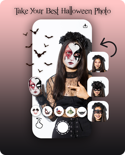 Halloween Makeup - Mask Face camera Snap