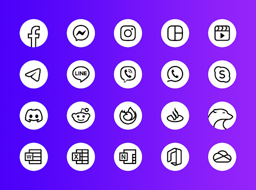 Whiux - Icon Pack (Round) Screen 3