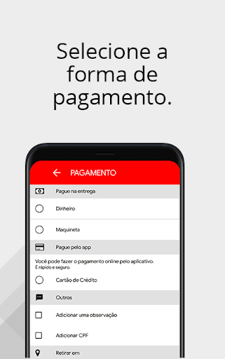 Android application Pizzaria e Dog Marguerita screenshort