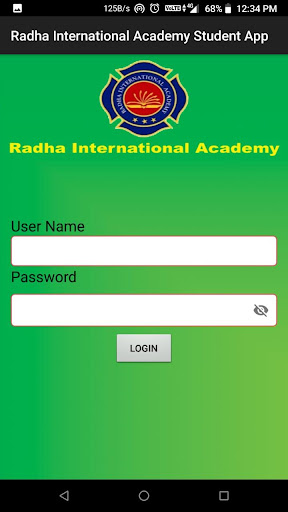 Android application RIA STUDENT APP screenshort