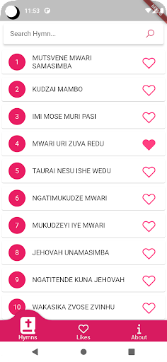 AAFM HYMNS(ZIMBABWE) Screen 3