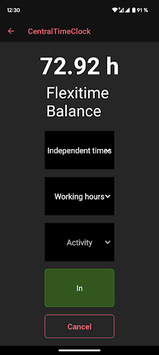 CrewBrain Timeclock Screen 3