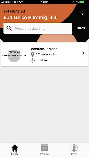 Donatello Pizzaria Screen 2