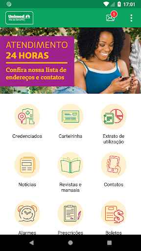 Android application Unimed Alto da Serra screenshort