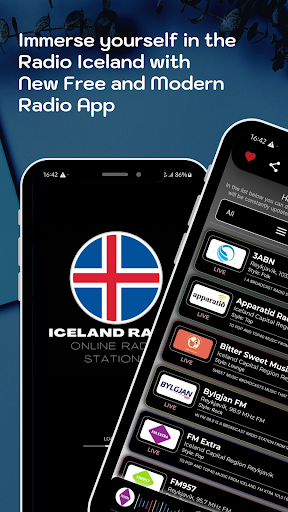 Android application Radio Iceland Online FM Radio screenshort