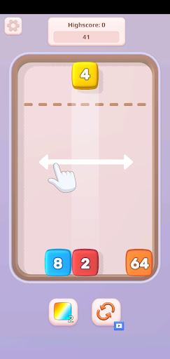 Android application Cubes 2048 screenshort