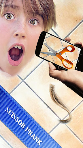 Scissor Hair cutting prank