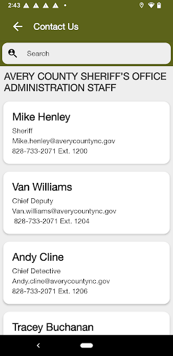 Avery County Sheriff NC Screen 2
