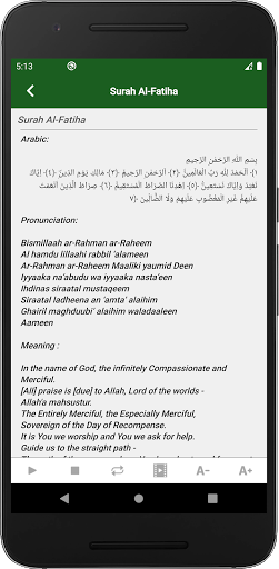 Duaas and Surahs Screen 2