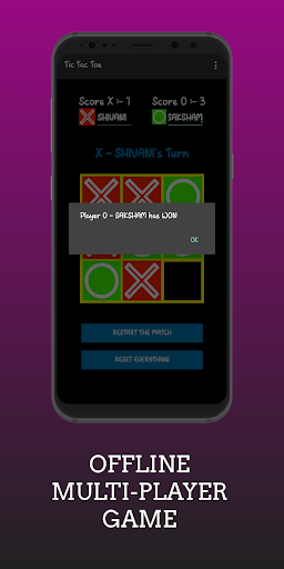 Tic Tac Toe - Dark Theme Screen 2