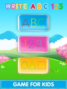 ABC 123 English Alphabet Write