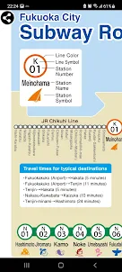 Fukuoka Metro Map