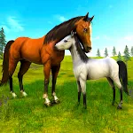 Wild Horse Family Simulator : Horse Games Apk