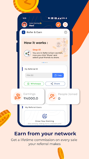 Finjoy : Share and Earn online Screen 2