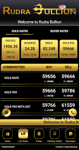 Android application RUDRA BULLION screenshort