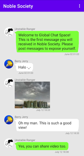 Noble Society Global Chat and M