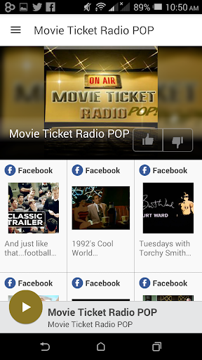 Android application Movie Ticket Radio POP screenshort