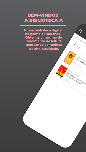 Android application Biblioteca A screenshort