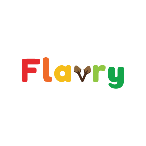 Flavry: Because we love food. logo