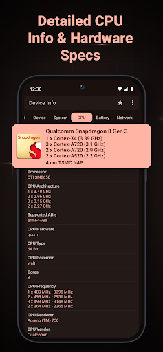 Device Info: System & CPU Info - Tools - apps