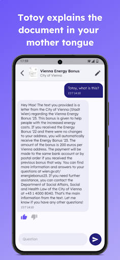 Totoy - AI Document Explainer Screen 2
