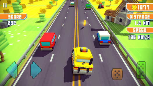 Blocky Highway: Traffic Racing Mod APK 1.2.4 (Unlimited money) Gallery 10