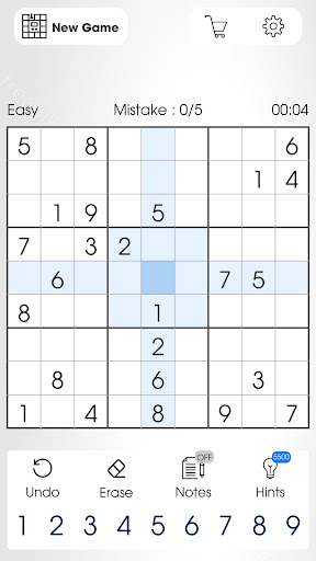 Android application Sudoku Puzzle Games screenshort