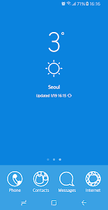 Blue theme for Samsung Galaxy