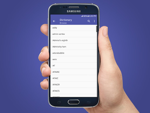 Android application English Slang Dictionary screenshort