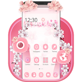 Pink Flowers Launcher icon