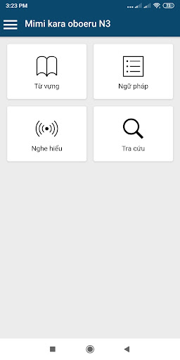 Android application Học tiếng Nhật Mimikara screenshort