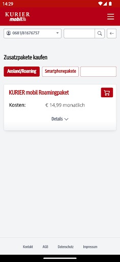 KURIER mobil Screen 2