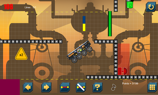 Truck and Line physics puzzles Screen 2