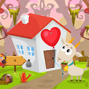 Cute Goat Rescue Kavi Game-342