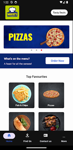 Android application Mr Mario's Takeaway screenshort