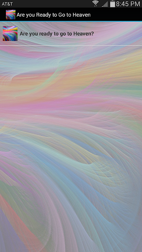 Android application Are you Ready to go to Heaven? screenshort